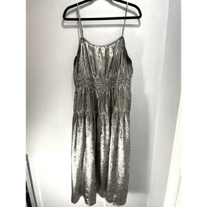 silver dress old navy The Occasion by Old Navy Satin Cowl Maxi Dress